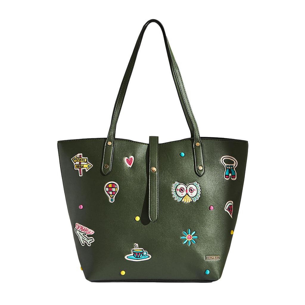 Chumbak Office Tote Bag for Women | Stylish Shoulder Bags for College | Professional Canvas Tote Bag | Laptop-Friendly College Bag
