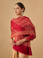 Pashmoda Women Kohsar Kashmiri Jamawar Woven Design Shawl (Size: 40x80in, 101x203cm) SECS53