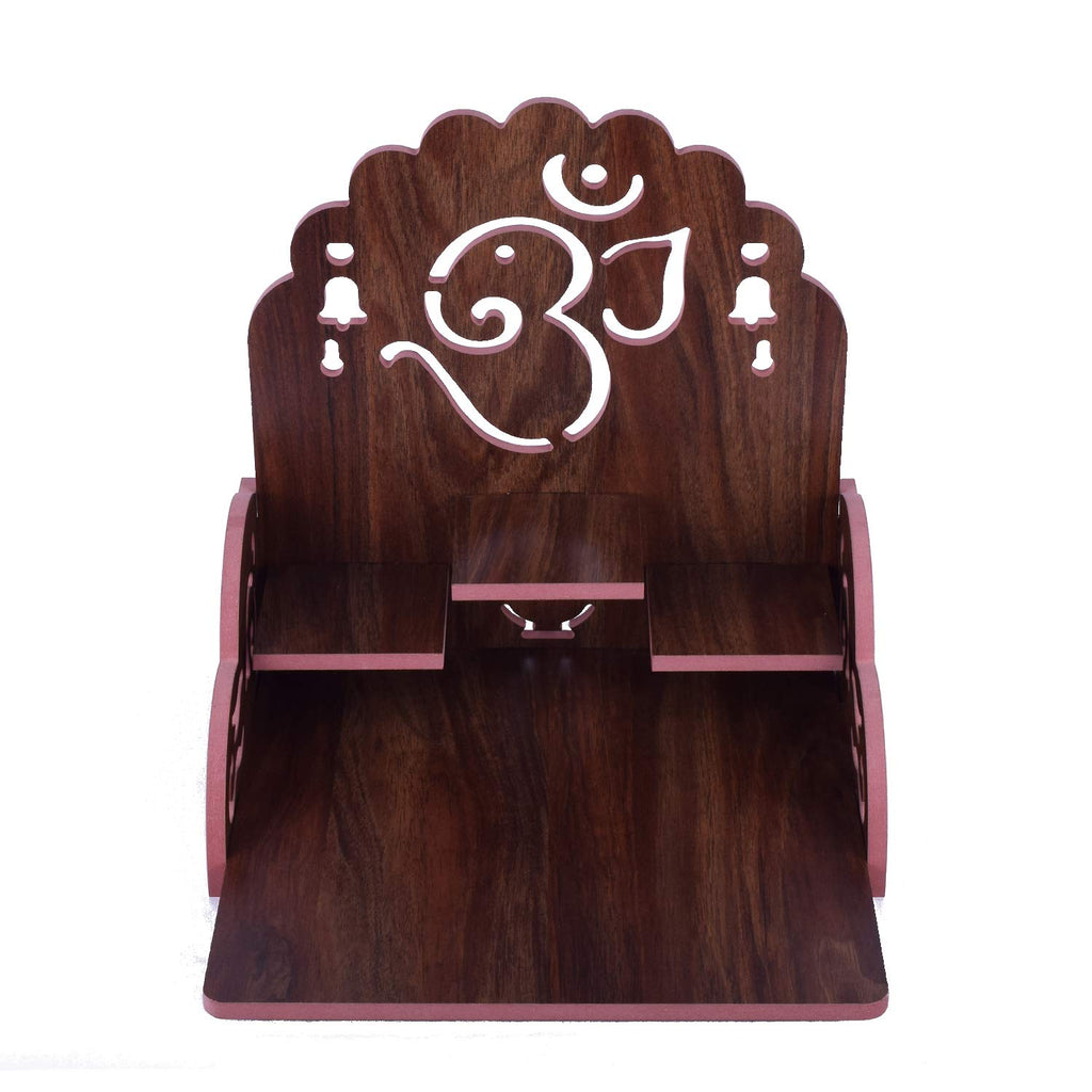 VJ SONS Beautiful MDF Wooden Temple Home Temple Pooja Mandir Wall Hanging and Table Top Home Mandir Temple Home Decor Beautiful Wooden Temple (White6 6)