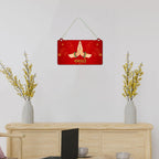 Artvibes Indian Namaste Greeting Wooden Art Decoration Item for Living Room | Festive Decor Art | Wall Art Painting For Hall | Graphic Artwork | Wall Art Print | Unique Gift Items (WH_3506N)