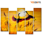 VIBECRAFTS 5 Piece Premium Wall Painting For Home|Office|Living Room|Gift (PTVC5Pcs3_7509) (Multi 6)