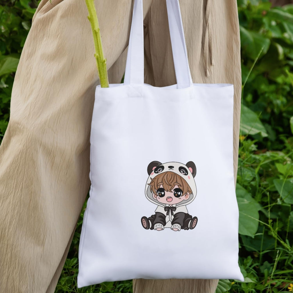 Adorvue New Launch 400 GSM Premium Cute Printed Tote Bag Stylish Eco-Friendly Cotton Handbags, Canvas Tote Bags for College, Shopping, Office, Travel, Grocery Runs, Beach Day and Casual Outings