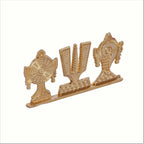 KridayKraft Tirupati Balaji Symbol Stand Shankh Chakra Namah Gold Plating Antique Decorative for Car Dashboard Home & Office Table Showpiece Figurines,Religious Gift Idol...