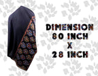 Kabello Winter Accessories For Women And Girls Woolen Shawl For Women Black Pack Of 1 (M1)