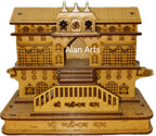 Badrinath 3D Wood Temple Model for Home/Office/Shop and Home Decoration !!