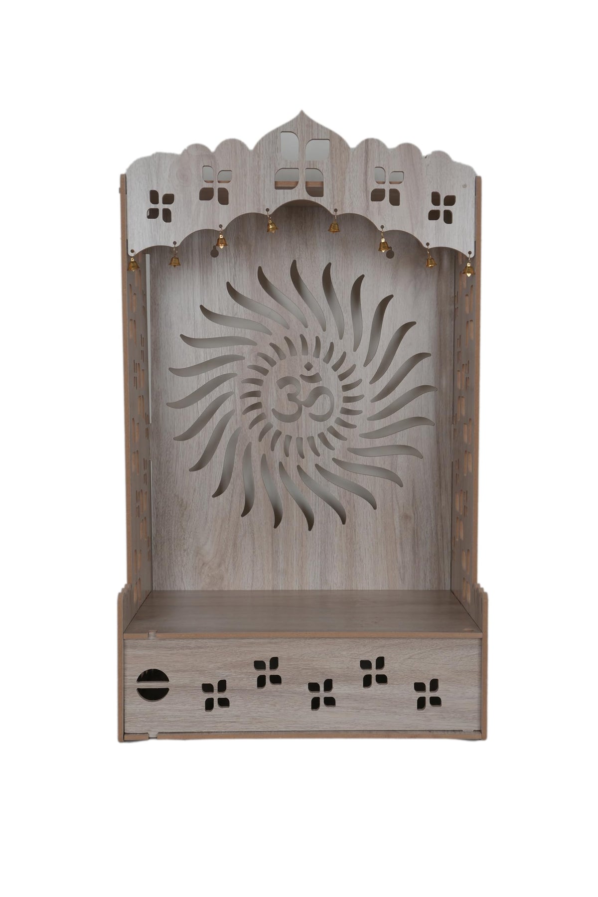 AR ART Divya Pooja Mandir for Home and Office Foldable Wall Mounted Pooja Stand Devghar Mandir (080)