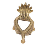 ARTVARKO Brass Shankh Stand Conch Sheshnaag Holder for Home Office Temple Prosperity (LxBxH-12.5x7x8.5 cm)