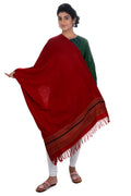 Tribes India Women's Shawl (Maroon)