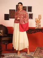 Pashmoda Women Kashish Fine Wool Nalki Embroidered Stole (Size : 28x80in, 71X203cm) EMST01