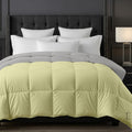EDMUND® 500 GSM Heavy Warm Comforter | Cloud Soft Down Touch Microfiber Quilt | Winter Blanket Rajai | Fluffy, Lightweight & Machine Washable - Single Bed 60x90 | Ivory/Silver Kafalo