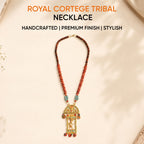 AAKRITI ART CREATIONS Antique Hymn Handcrafted Ethnic Long Necklace for Women | Boho Beaded Pendant | Long Boho Necklace for Women | Handmade Jewellery Gift