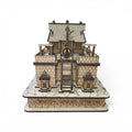 QUEENS CANVAS Wooden Shri Sabarimala Ayyappan Temple 3D Model, 16.5x25x18 cm