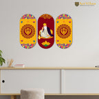 Artvibes Guru Nanak Ji Mdf Wood Wall Art for Home Decor | Spiritual Decor Items | Wall Art Paintings | Wall Illustrations | Wall Poster| Stylish Modern Decor Item | Gift Items (WH_9022N), Set of 3