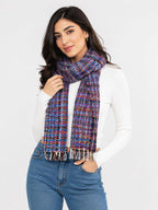 HAUTEMODA Women Woolen Multicolour Muffler/Stole/Scarf (Multicolor8)