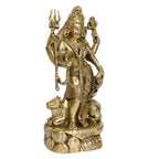 ARTVARKO Brass Ardhanarishvara Idol | Half Shiva Parvati Statue | Shiv Shakti Murti | Handmade Ardhnarishwar Showpiece for Pooja Room Mandir Home Decor | Spiritual Religious Gift | 13 Inch