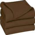 Purav Light Fleece Blanket for Double Bed Soft, Woolen, Winter & Traveling Blanket Ideal AC & Warm Bedsheets & All-Season Blanket Polar Fleece & Micro Mink -90 X 90''-1 Pc, Coffee Kafalo