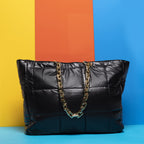 Haute Sauce Women black quilted tote bag (HSHB1263)