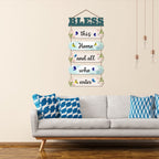 Artvibes Bless This Home Wooden Wall Hangings Decor For Home | Living Room | Quotes Decor Item | Home Quotes Wall Hanging | Modern Decor Items | Wall Poster | Artworks Hangings | Gift(WH_6613N)
