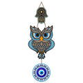 Artvibes Owl Shape Luck Prosperity MDF Wood Wall Hanger Ornaments For Vastu For Home Decoration | Livingroom | Spiritual Decor Item | Wall Illustrations | Ethnic Wall Decor | Wall Art Print (WH_8511N)