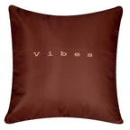 Vendola Mocha Microfiber Satin 250TC Cushion Pillow Covers, Coffee Brown, Set of 5(Mocha,12x12)