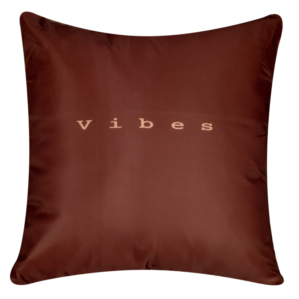 Vendola Mocha Microfiber Satin 250TC Cushion Pillow Covers, Coffee Brown, Set of 5(Mocha,12x12)