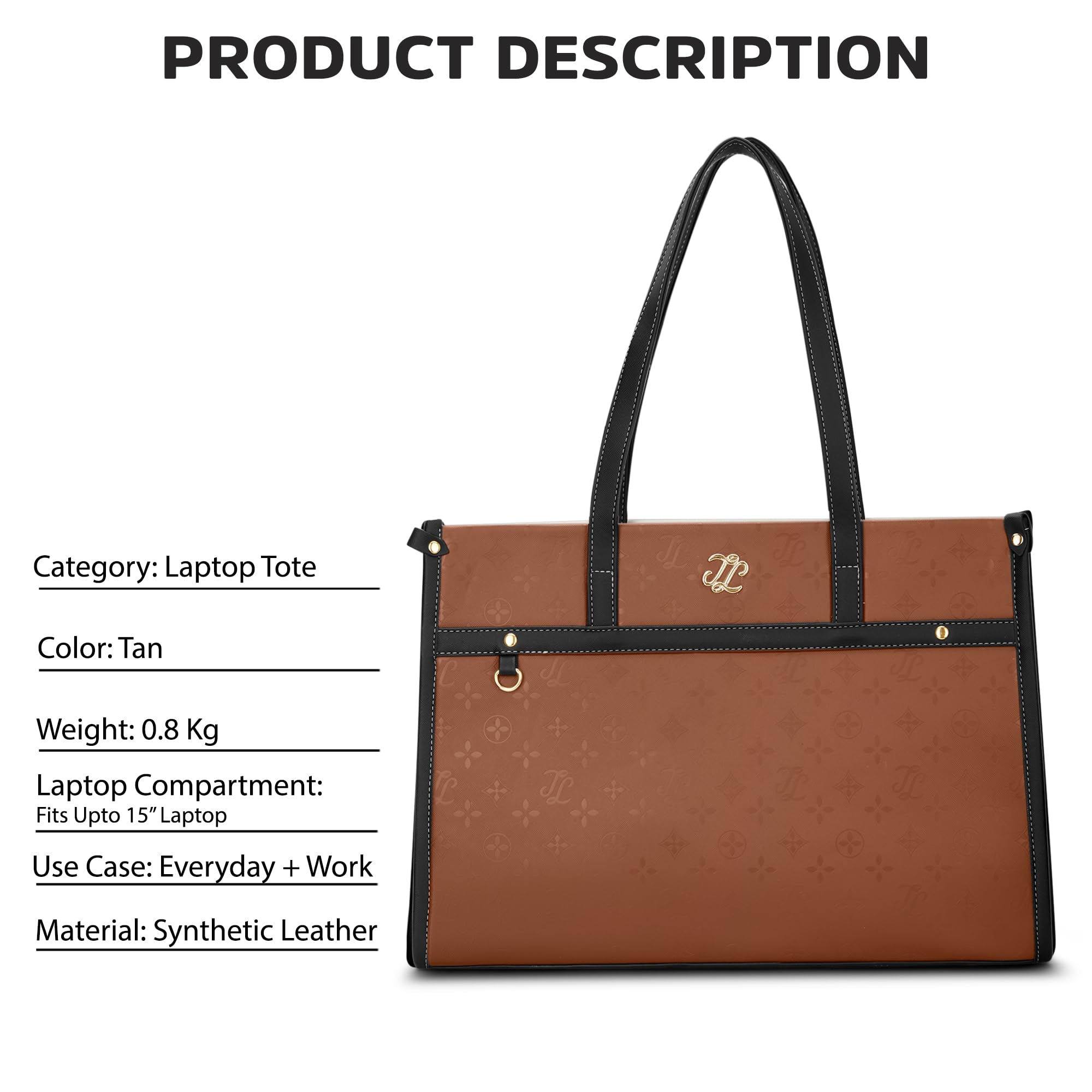 Lavie Signature Women's Kentucky Colourblock Tote Laptop Bag | Tote Laptop Bag for Work | Ladies Purse | Stylish Shoulder Bag | Gift for Women