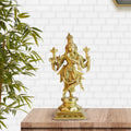 ARTVARKO Lord Murli Manohar Krishna Krishan Brass Statue Murti Gift & Home Décor 12 Inches