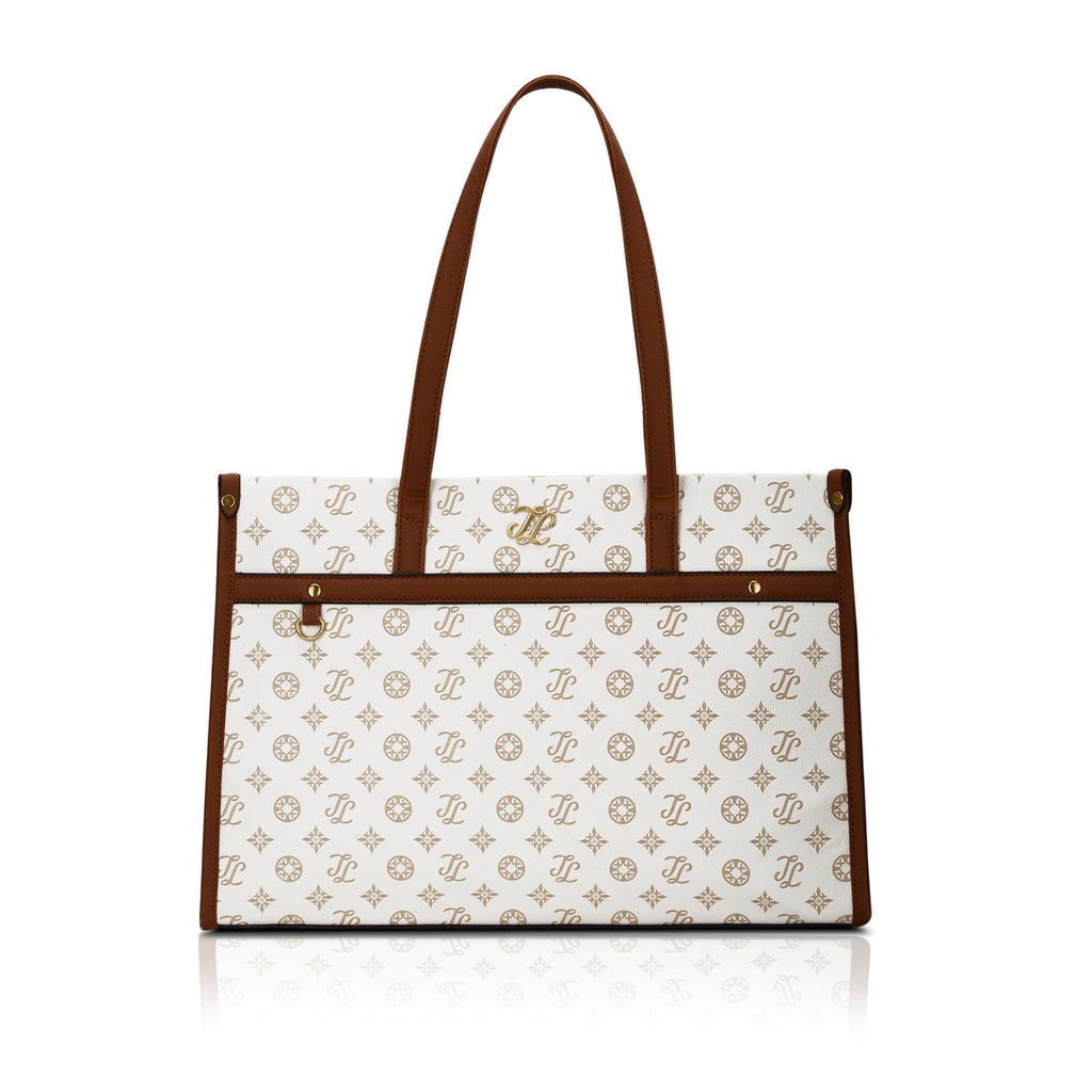 Lavie Signature Women's Kentucky Monogram Tote Laptop Bag | Tote Laptop Bag for Work | Ladies Purse | Stylish Shoulder Bag | Gift for Women