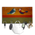 Artvibes Unique Stylish Wooden Key Holder for Wall Decor with Stylish Stainless Steel 5 Hooks Beautiful Key Organizer for Home Decoration(KH_800)
