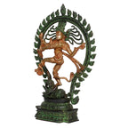 ARTVARKO Brass Natraj Idol Murti Nataraja Bhagwan Large Shiva Dancing Statue Home Decor Mandir Temple Vastu Showpiece for Gift Height 21 Inches