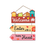 Artvibes Welcome Home Quote Wooden Wall Hanger for Gateway | Quotes Decor Item | Door Quotes Hanging | Wall Poster | Art Print | Gift Items for Home Decor | Wall Accent (WH_5805N) | Modern Decor