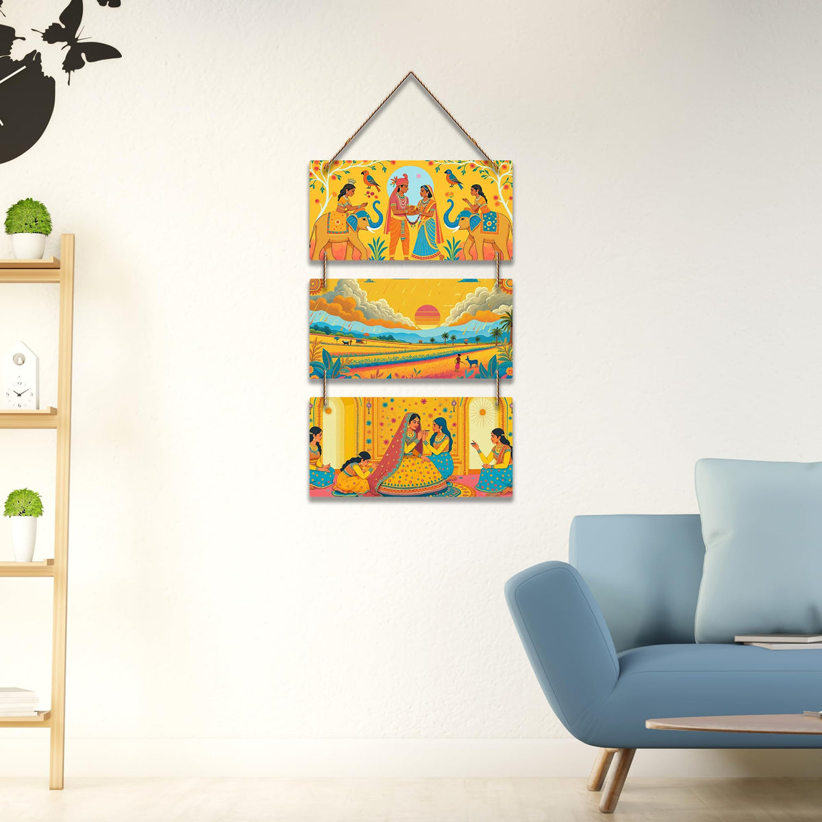 Artvibes Royal Couple Decorative MDF Wooden Wall Art for Home | Wood Decorative Items | Modern Decoration | Festive Decor | Art Print | Wall Illustrations | Paintings For Wall | Ideal Gifts (WH_9418N)