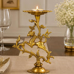 ARTVARKO Brass Designer Candle Holder Tibetan Nepali Dragon Tealight Holder Stand for Table Centerpiece Home Décor Gift 9 Inch