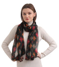 EH 100% Pure Mulberry Silk Scarf for Women, head scarf, neck scarf, hair scarf, digital printed long (22 X 72) (MC 10)