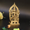 ARTVARKO Brass Vishnu Laxmi on Garuda Dev Murti Statue Showpiece for Decoration & Puja Temple Home Décor