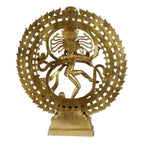 ARTVARKO Brass Natraja Big Statue Idol of Lord Shiva Ji Dancing Om Natraj Murti for Temple Mandir Home Décor 20 Inches