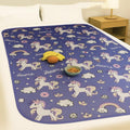 Waterproof Food Mat for Bed | Reversible Bed Server for Home, Kitchen & Living Room (Unicorn blu) Kafalo