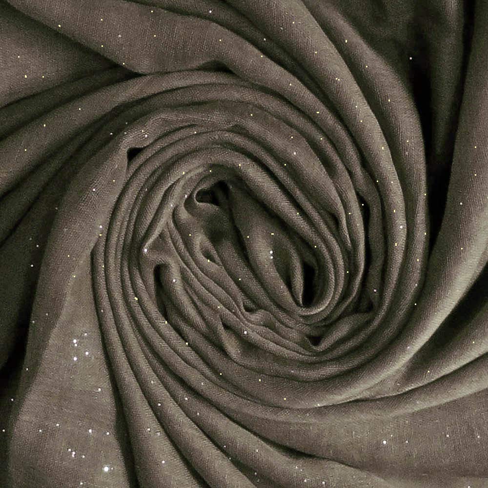 Lina & Lily Solid Shimmer Sparkle Glitters Sheer Maxi Shawl Head Scarf Hijab (#4 TAUPE)