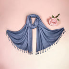 STOLE STUDIO Elegant Luxurious Sequence Viscose Stole Scarf (Grey)