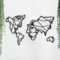 VIBECRAFTS Faces of World Map MDF Wooden Wall Hanger for Home Decor|Office|Gift (WHVC1Pcs1_50023)
