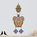 Artvibes Artistic Turtle Wall Hanging for Home Entrance | Nazar Battu MDF Decorative Wall Decor | Vastu Inspired Art for Living Room | Balcony | Office & Hallway | Lucky Charm Gift Item (WH_8543N)