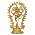 ARTVARKO Brass Nataraja Idol 12 Inch | Lord Shiva Dancing Natraj Statue for Home Temple, Pooja Room, Office & Living Room | Brass Shiva Murti for Meditation, Spiritual Décor & Gift