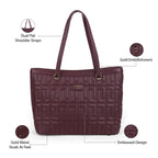 Lavie Luxe Juli Large Tote Bag for Women | Tote Bag for Work | Ladies purse | Stylish Shoulder Bag | Gift for Women