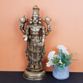 ARTVARKO Brass Lord Tirupati Blessing Balaji Table Top Wall Door Hanging Statue God Venkateswara Incarnation of Vishnu Home Decor Entrance 16.5 Inch