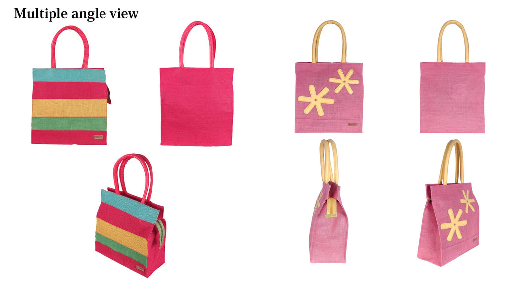 FOONTY Daily Use Tote Bag/Grocery Bag/Gym Bag/Lunch Bag(Multicolor,FAB-34A)