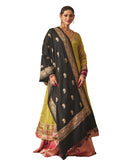 Pashmoda Women Naqsh Kashmiri Aari Embroidery Stole, Shawl, & Wrap, Luxury Pashmina Evening Wrap (Size: 71X203 CM)