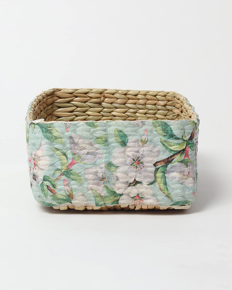 Seagrass Desk Organizer and Multi-Purpose Storage Basket