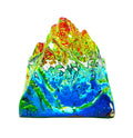 LOGRO Crystal Pyramid for Vastu and Balancing Fengshui Multicolor Mountain, Medium