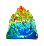 LOGRO Crystal Pyramid for Vastu and Balancing Fengshui Multicolor Mountain, Medium
