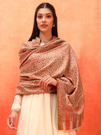 Pashmoda Women Mehak Kaani Wool Blend Kashmiri Shawl (Size: 40x80in, 101x203cm) RSS42